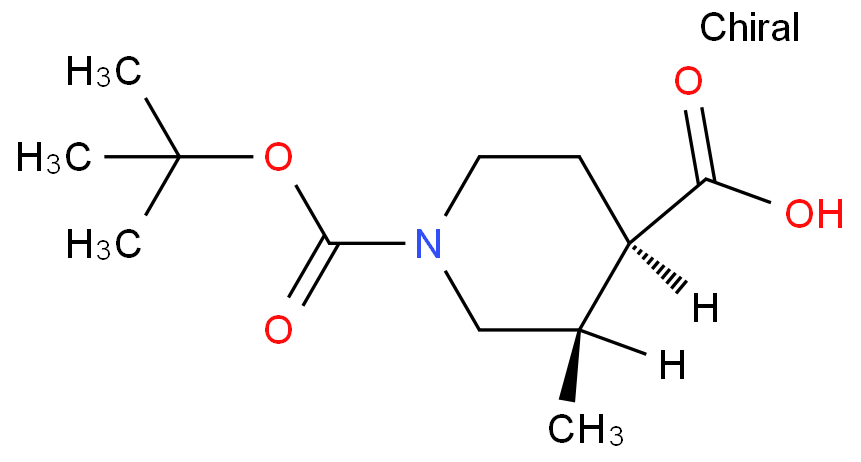 (3r,4r)-1-(tert-butoxycarbonyl)-3-methylpiperidine-4-carboxylic