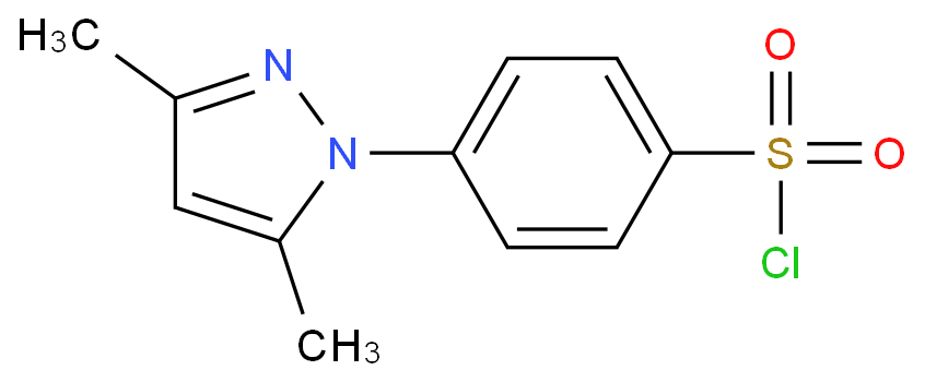 61320-20-5 4-(3,5-二甲基-1h-吡唑-1-基)苯磺酰氯 结构式图片