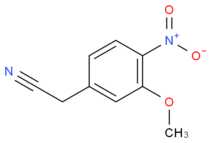 2-(3-Methoxy-4-nitrophenyl)acetonitrile structure