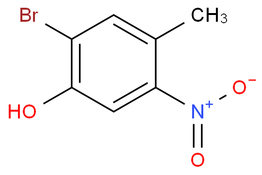 2-bromo-4-methyl-5-nitrophenol structure