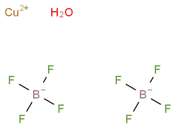 207121-39-9 四氟硼酸铜水合物 结构式图片