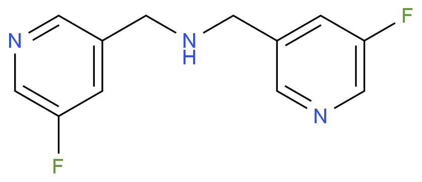 BIS((5-FLUOROPYRIDIN-3-YL)METHYL)AMINE structure