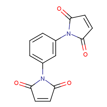 N,N'-间苯撑双马来酰亚胺化学结构式