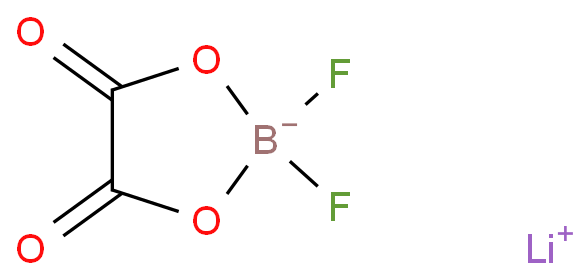 二氟草酸硼酸锂化学结构式
