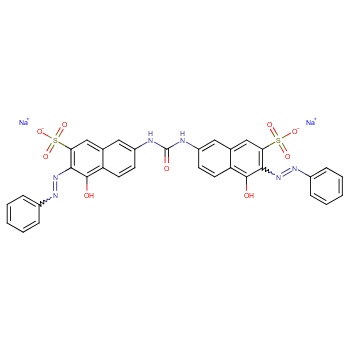 2-Naphthalenesulfonic acid,7,7'-(carbonyldiimino)bis[4-hydroxy-3-(2-phenyldiazenyl)-, sodium salt (1:2)  
