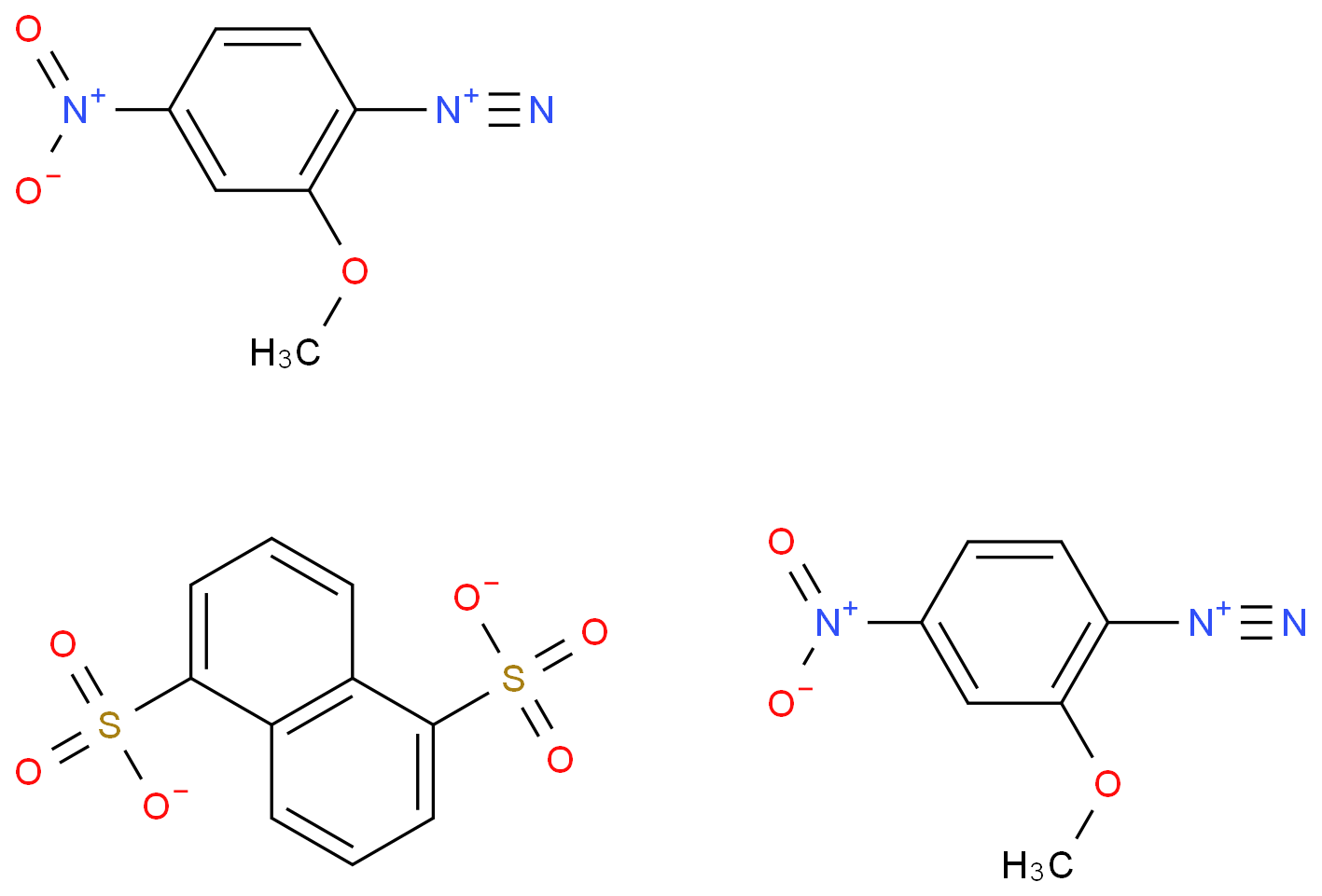 2-methoxy-4-nitrobenzenediazonium,naphthalene-1,5-disulfonate