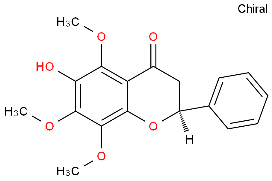 异柄苣素; 6-羟基-5,7,8 -三甲氧基黄烷酮价格, Isopedicin对照品, CAS号:4431-42-9