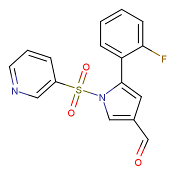 5-(2-fluorophenyl)-1-(pyridin-3-ylsulfonyl)-1H-pyrrole-3-carbaldehyde  