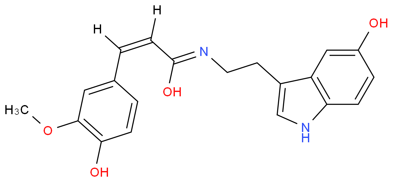 顺-N-阿魏羟色胺价格, cis-Moschamine对照品, CAS号:193224-24-7