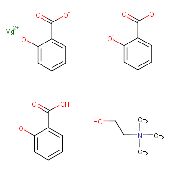 Choline magnesium trisalicylate  