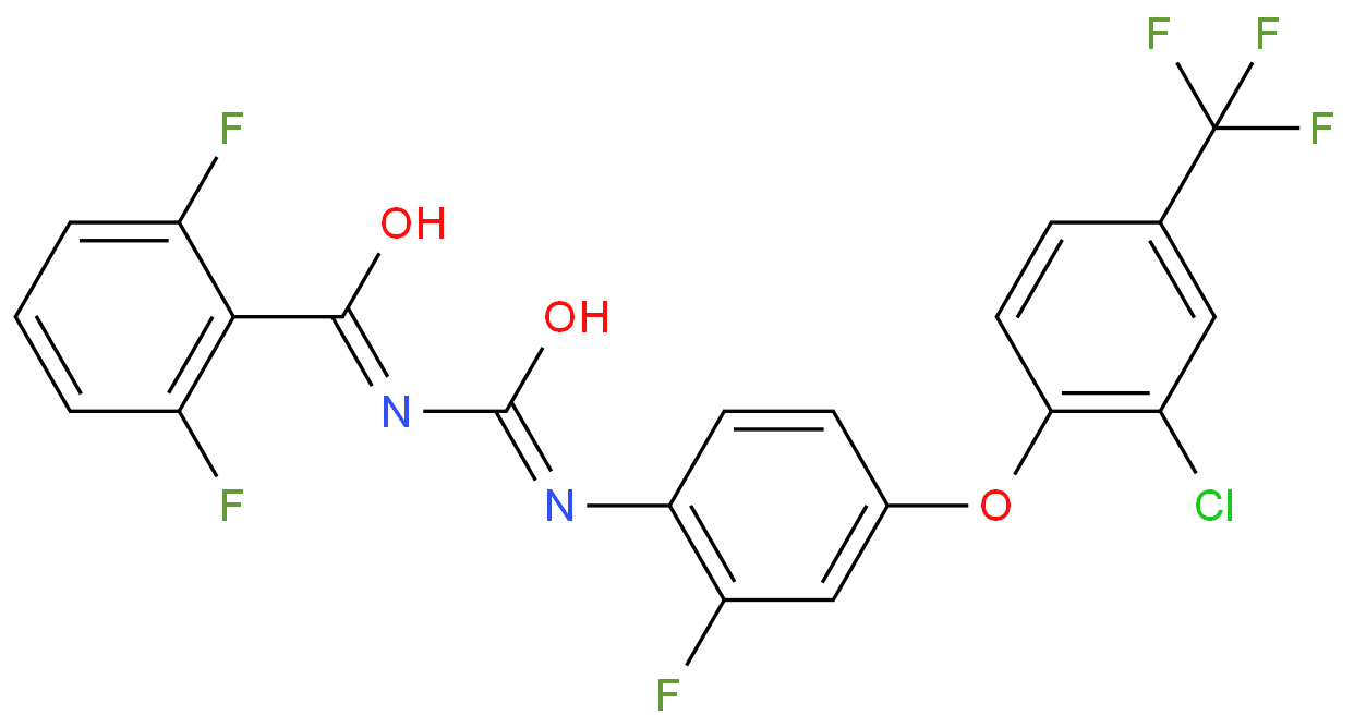 N-[[4-[2-chloro-4-(trifluoromethyl)phenoxy]-2-fluorophenyl]carbamoyl]-2,6-difluorobenzamide