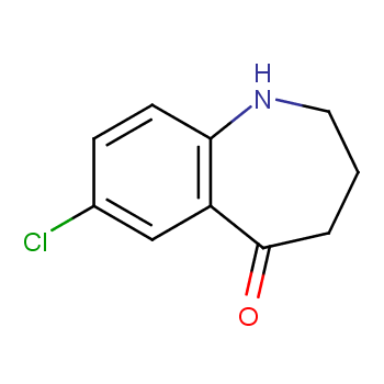 7-CHLORO-1,2,3,4-TETRAHYDRO-BENZO[B]AZEPIN-5-ONE structure