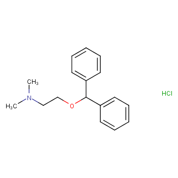 Diphenhydramine Hydrochloride structure