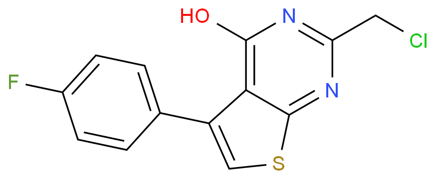 2-(Chloromethyl)-5-(4-fluorophenyl)thieno[2,3-d]pyrimidin-4-ol