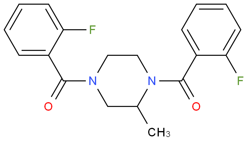 (2-methylpiperazine-1,4-diyl)bis((2-fluorophenyl)methanone)