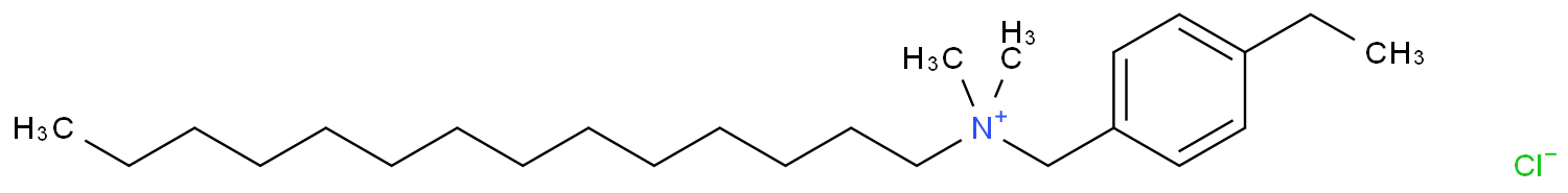 Quaternary ammonium compounds, C12-18-alkyl[(ethylphenyl)methyl]dimethyl, chlorides structure
