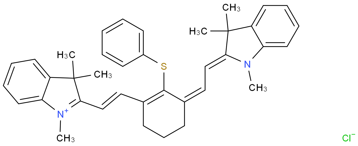 2-[2-[3-[2-(1,3-Dihydro-1,3,3-trimethyl-2H-indol-2-ylidene)ethylidene]-2-(phenylthio)-1-cyclohexen-1-yl]ethenyl]-1,3,3-trimethyl-3H-indolium chloride