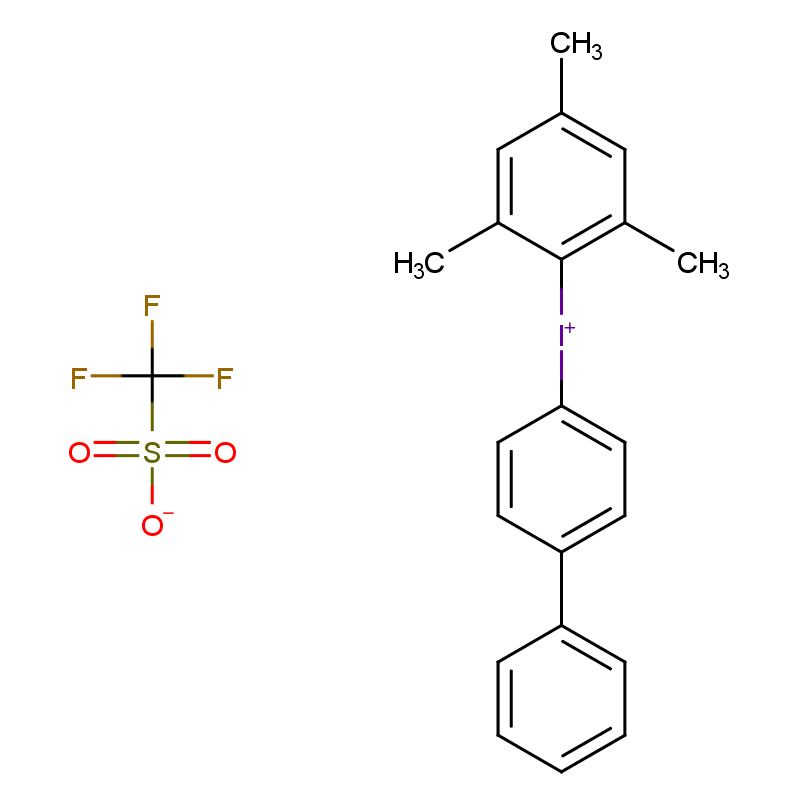 1,1'-联苯]-4-基(均三甲苯基)碘鎓 三氟甲磺酸盐 CAS号:1276111-26-2科研及生产专用 高校及研究所支持货到付款