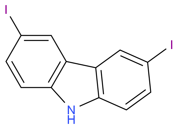 9H-Carbazole, 3,6-diiodo- structure