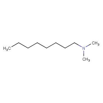 N,N-二甲基正辛胺化学结构式