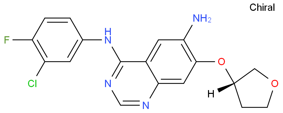 4-N-(3-chloro-4-fluorophenyl)-7-[(3S)-oxolan-3-yl]oxyquinazoline-4,6-diamine