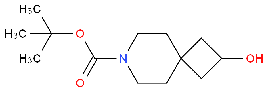 7-叔丁氧基羰基-7-氮杂螺[3.5]-2-壬醇化学结构式