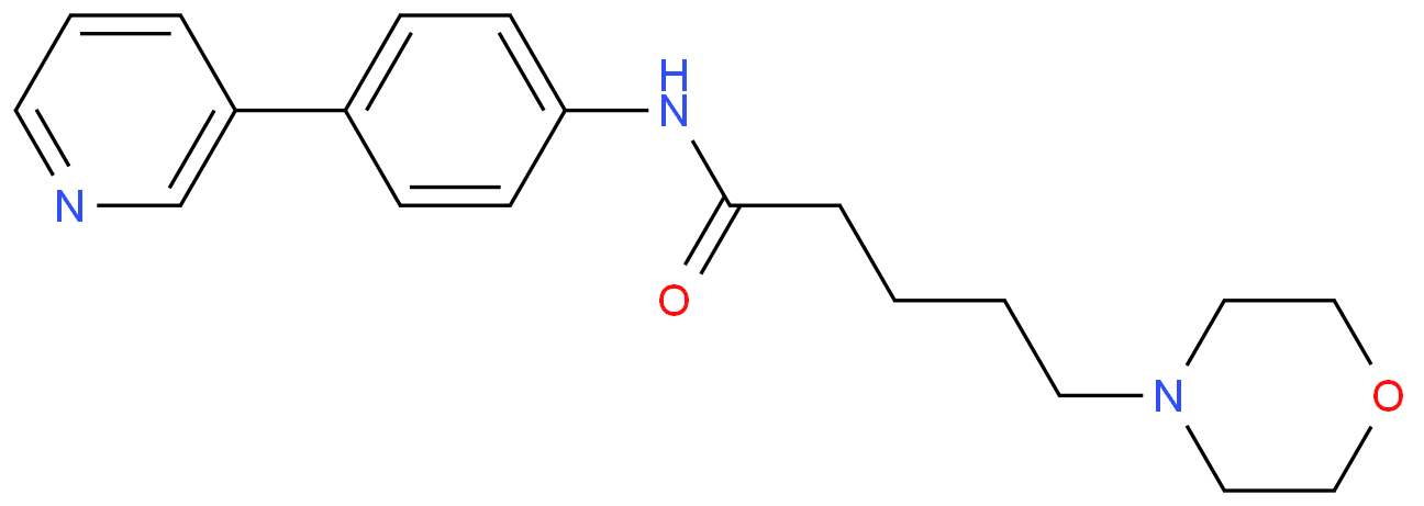 N-[4-(3-pyridinyl)phenyl]-4-morpholinepentanamide