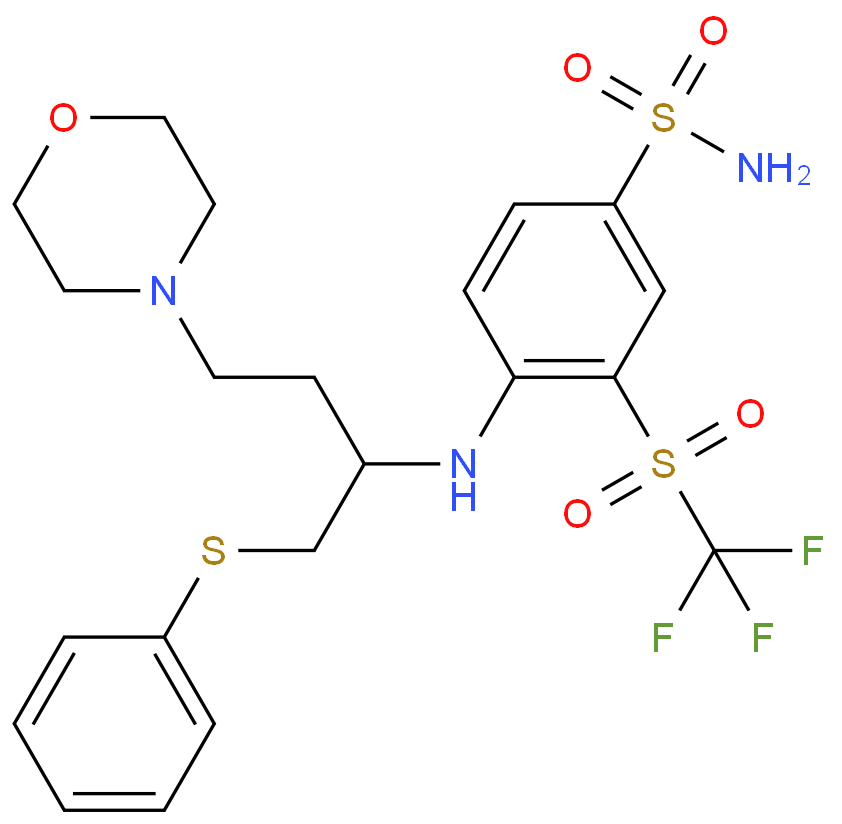 4-[[(1R)-3-(4-嗎啉)-1-[(苯基硫代)甲基]丙基]氨基]-3-[(三氟甲基)磺?；鵠苯磺酰胺