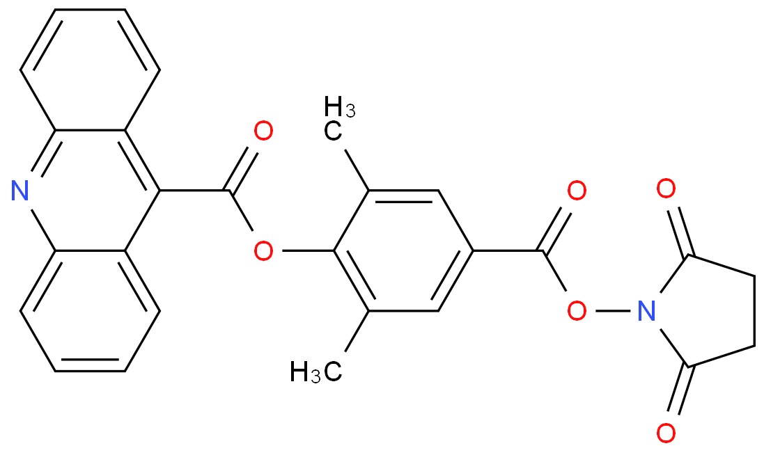 2',6'-二甲基-4'-(N-琥珀酰亚胺氧羰基)苯基-吖啶-9-甲酸酯 产品图片