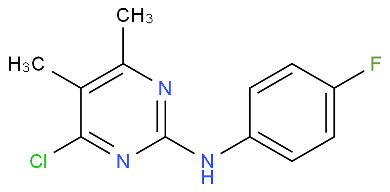 4-氯-2-(4-氟苯基氨基)-5,6-二甲基嘧啶