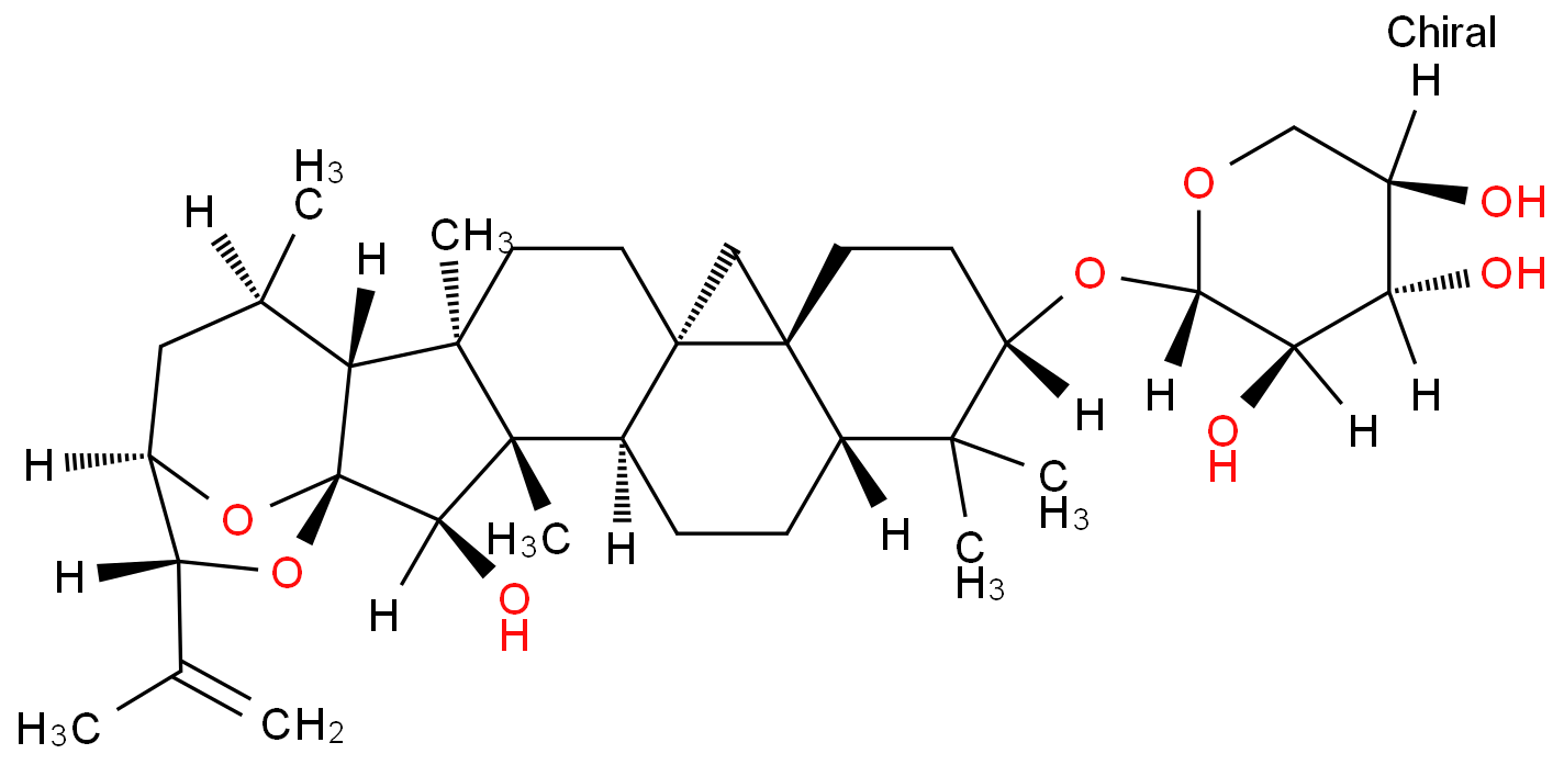 25-脱氢升麻醇 3-O-beta-D-木糖苷价格, 25-Anhydrocimigenol 3-O-beta-D-xyloside对照品, CAS号:181765-11-7