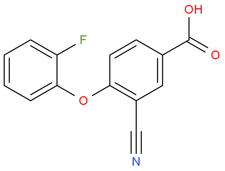 3-Cyano-4-(2-fluoro-phenoxy)-benzoic acid  