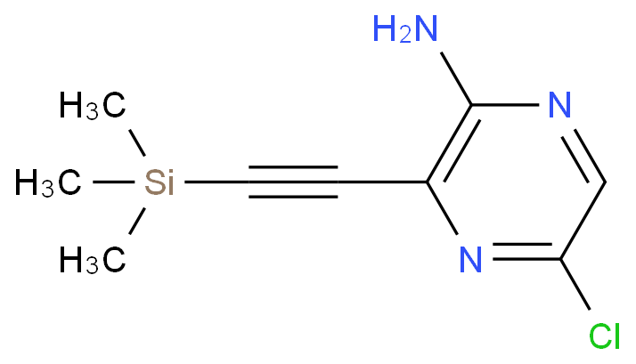 5-溴氯-3-((三甲基硅基)乙炔)吡嗪-2-胺CAS1244776-64-4（自有实验室，优势产品常备库存，质量保证）