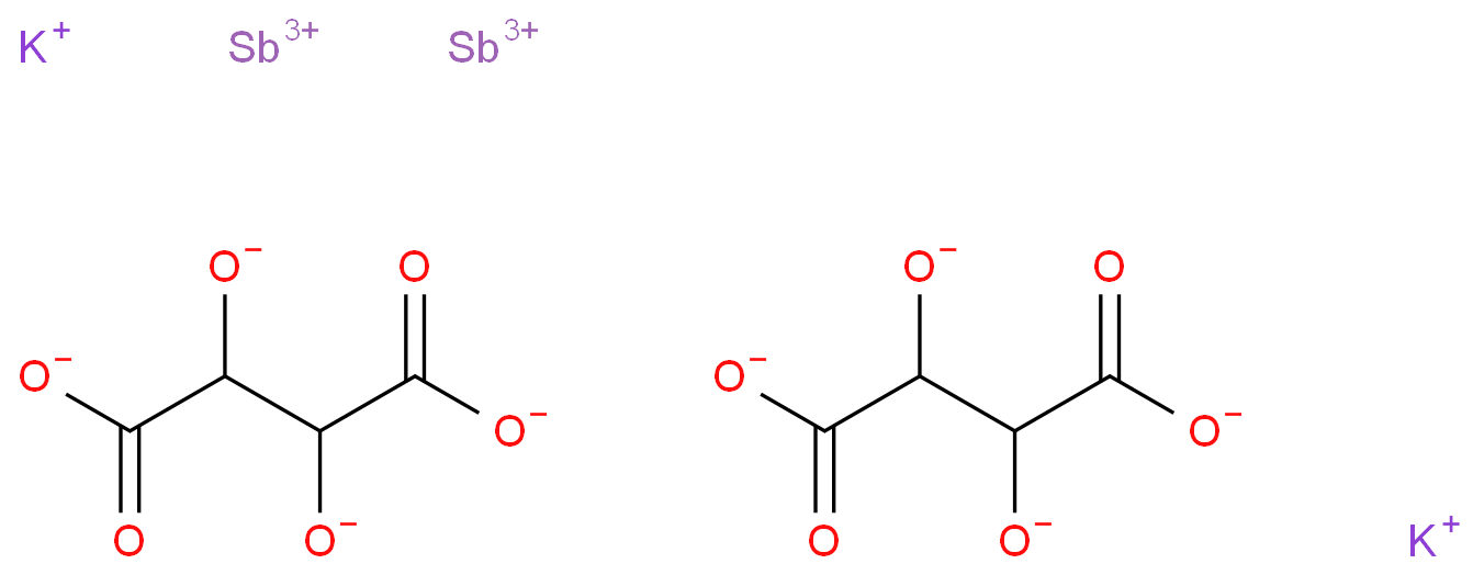 酒石酸锑钾化学结构式