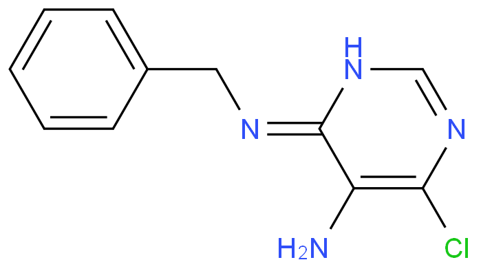 N4-benzyl-6-chloropyrimidine-4,5-diamine structure