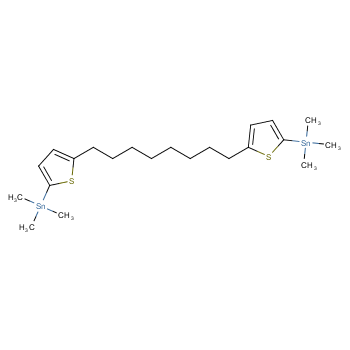 1,8-双(5-(三甲基锡基)噻吩-2-基)辛烷 CAS号:1884354-23-7科研及生产专用 高校及研究所支持货到付款