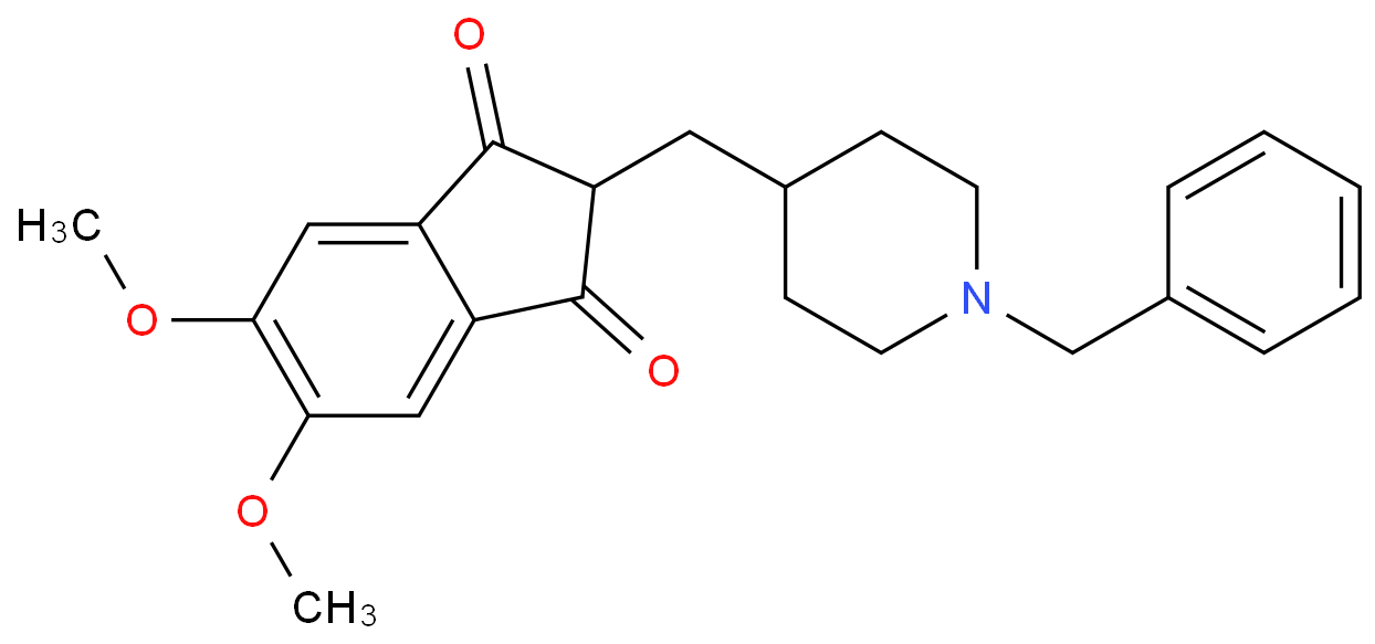 5,6-dimethoxy-2-[[1-(phenylmethyl)-4-piperidinyl]methyl]-1H-Indene-1,3(2H)-dione