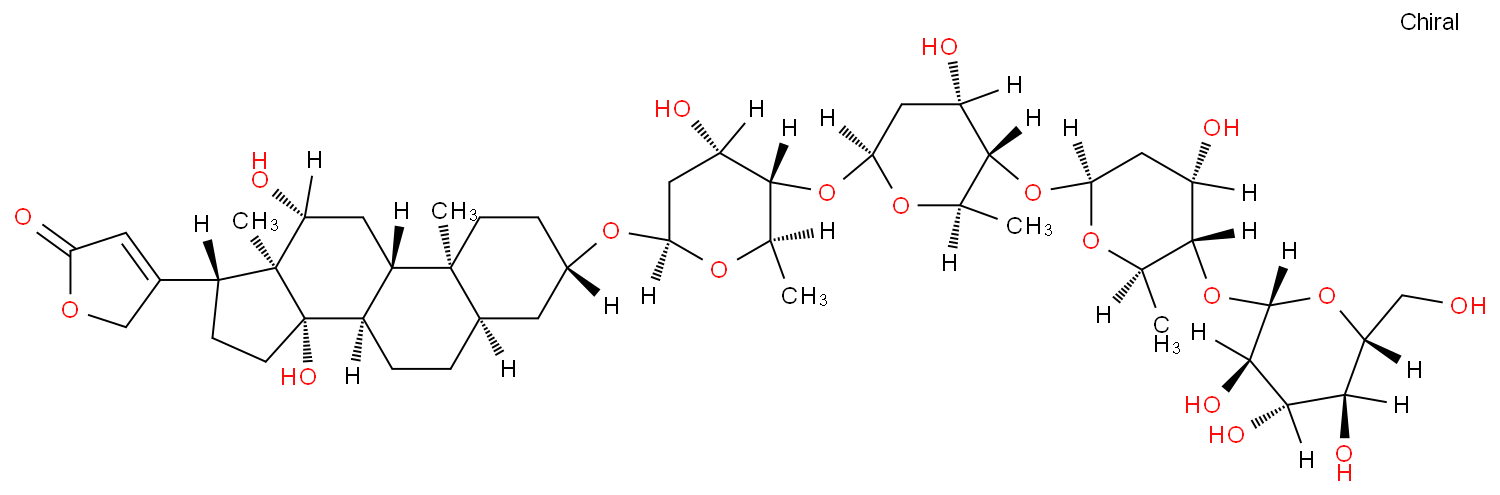 去乙酰毛花苷化学结构式