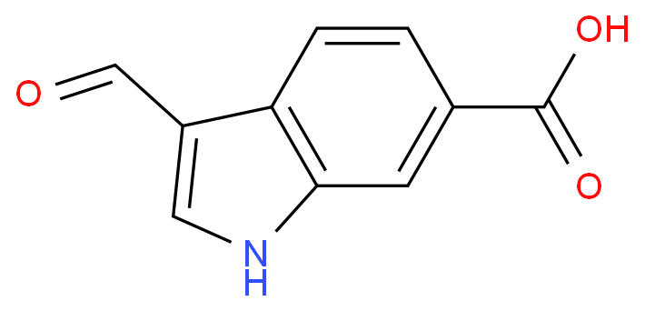 1H-Indole-6-carboxylic acid, 3-formyl-