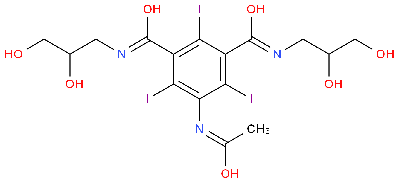 碘海醇水解物化学结构式