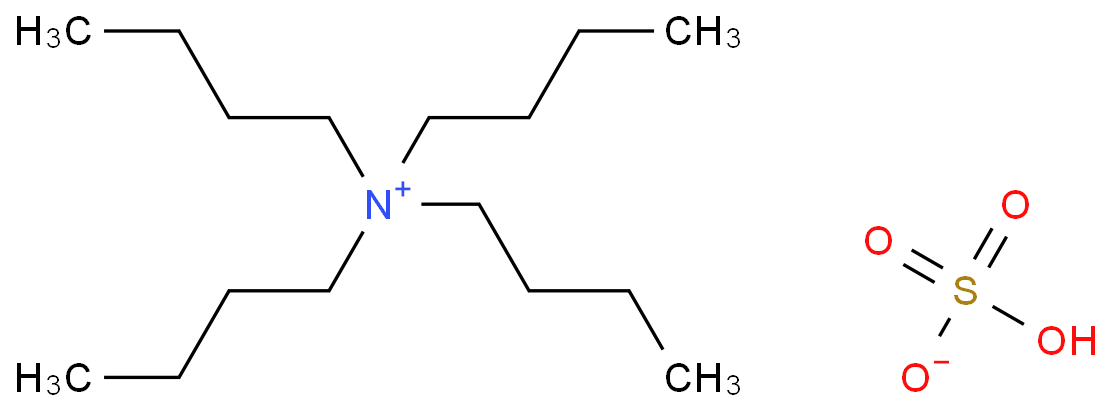 Tetrabutylammonium hydrogen sulfate structure