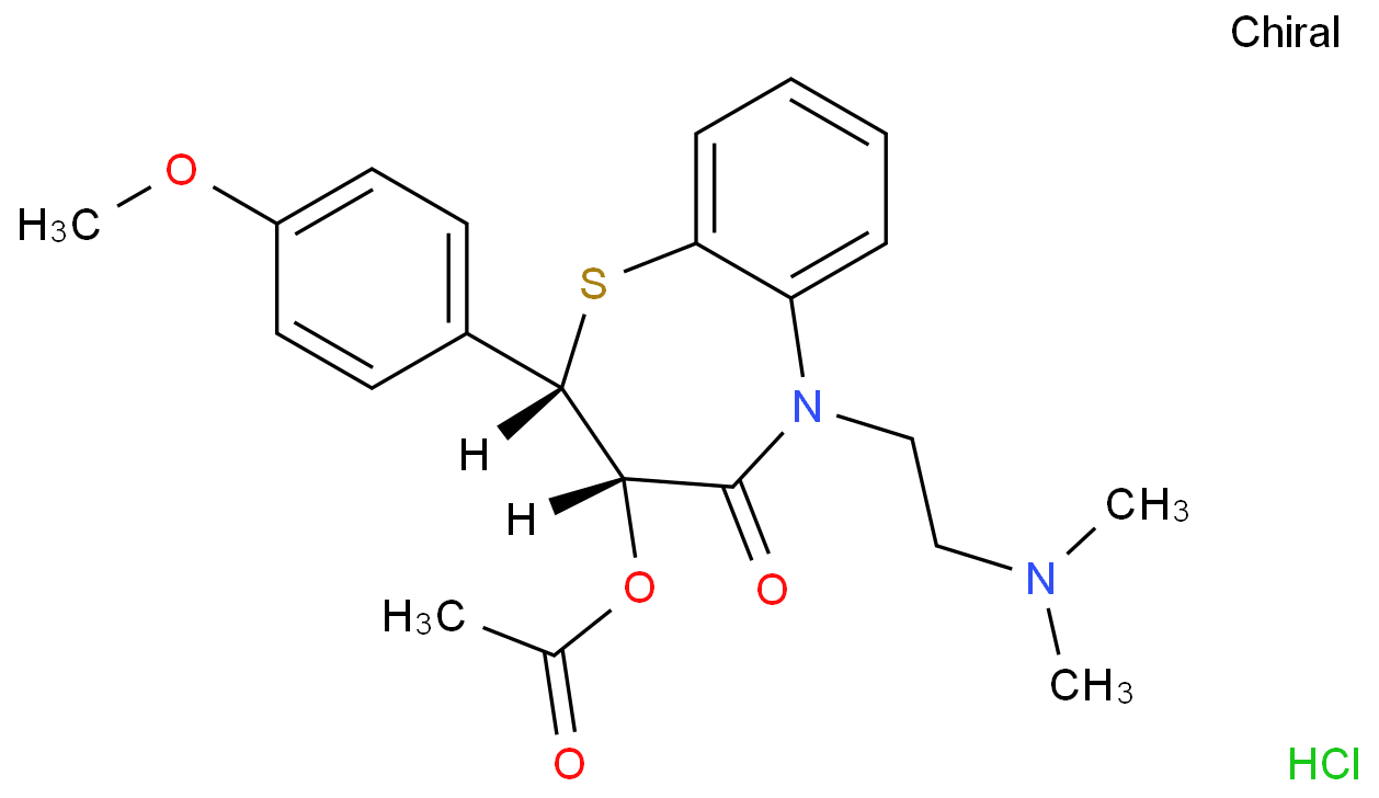 Dilthiazem hydrochloride structure