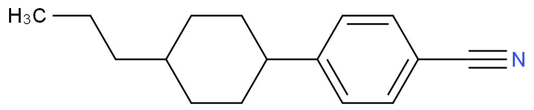 反式-4-(4-丙基环己基)苯腈化学结构式