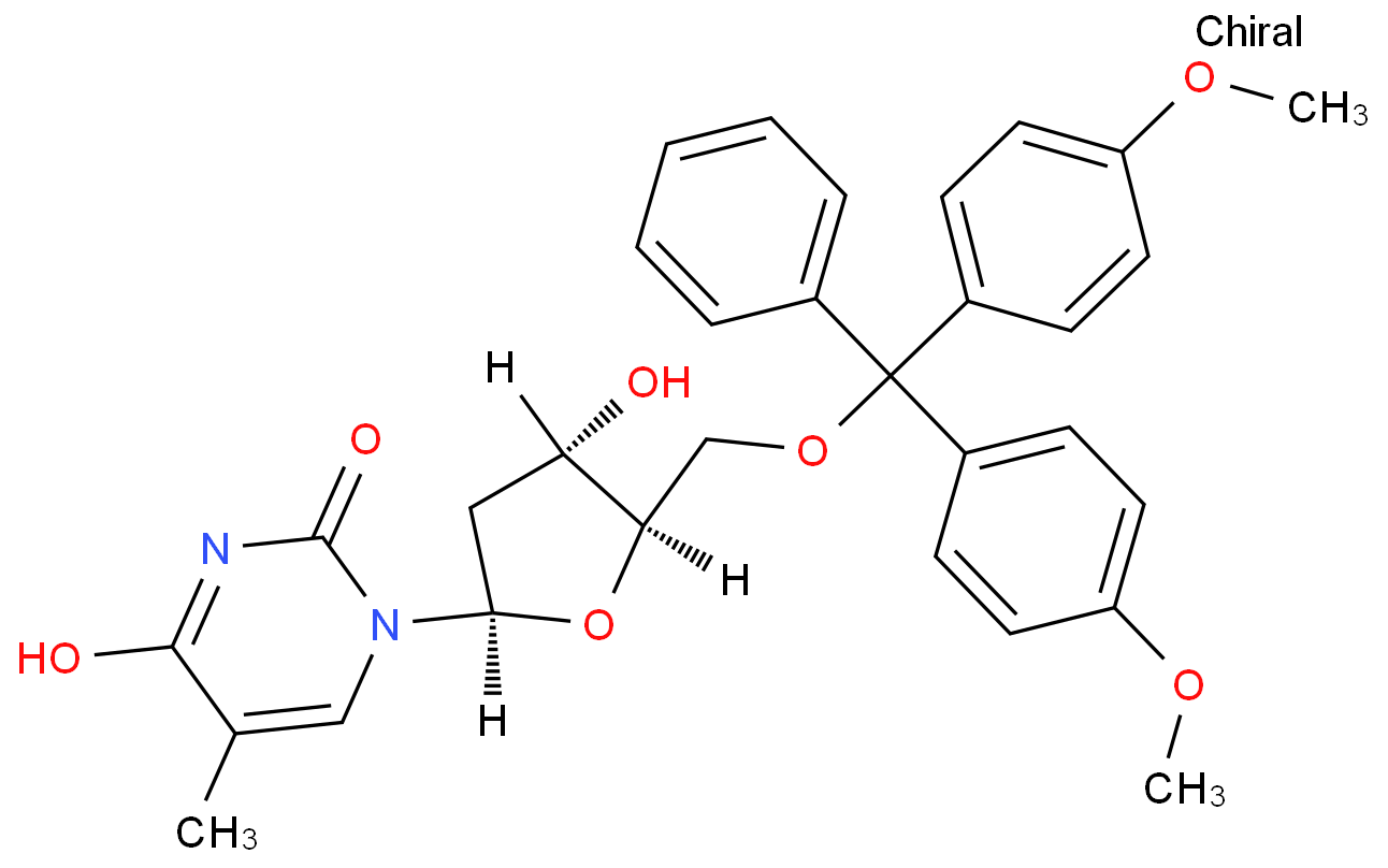 1-[(2R,4S,5R)-5-[[bis(4-methoxyphenyl)-phenylmethoxy]methyl]-4-hydroxyoxolan-2-yl]-5-methylpyrimidine-2,4-dione