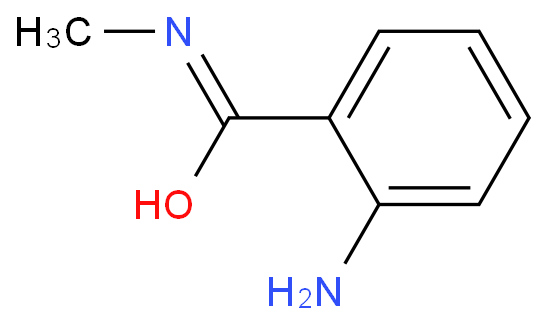 2-氨基-N-甲基苯甲酰胺化学结构式