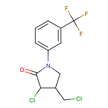 3-chloro-4-(chloromethyl)-1-[3-(trifluoromethyl)phenyl]pyrrolidin-2-one