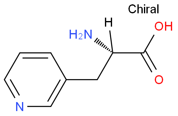 3-(3-吡啶基)-L-丙氨酸化学结构式