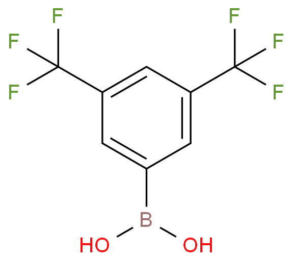 3,5-双(三氟甲基)苯硼酸化学结构式