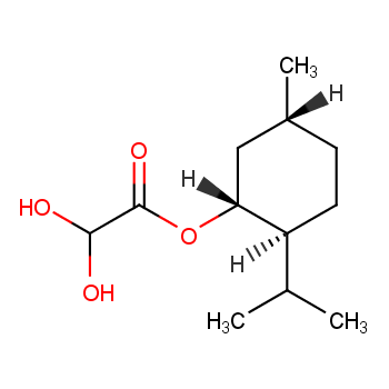 L-孟基乙醛酸酯化学结构式
