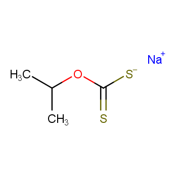 异丙基黄原酸钠化学结构式